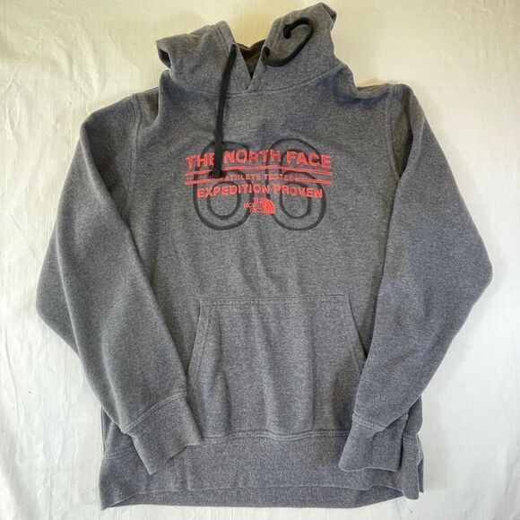 The North Face Gray Athlete Tested Expedition Proven Pullover Hoodie Size Large - Picture 1 of 8